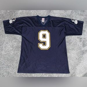 Vtg Drew Brees San Diego Chargers NFL PLAYERS SD FOOTBALL JERSEY #9 BLUE VINTAGE